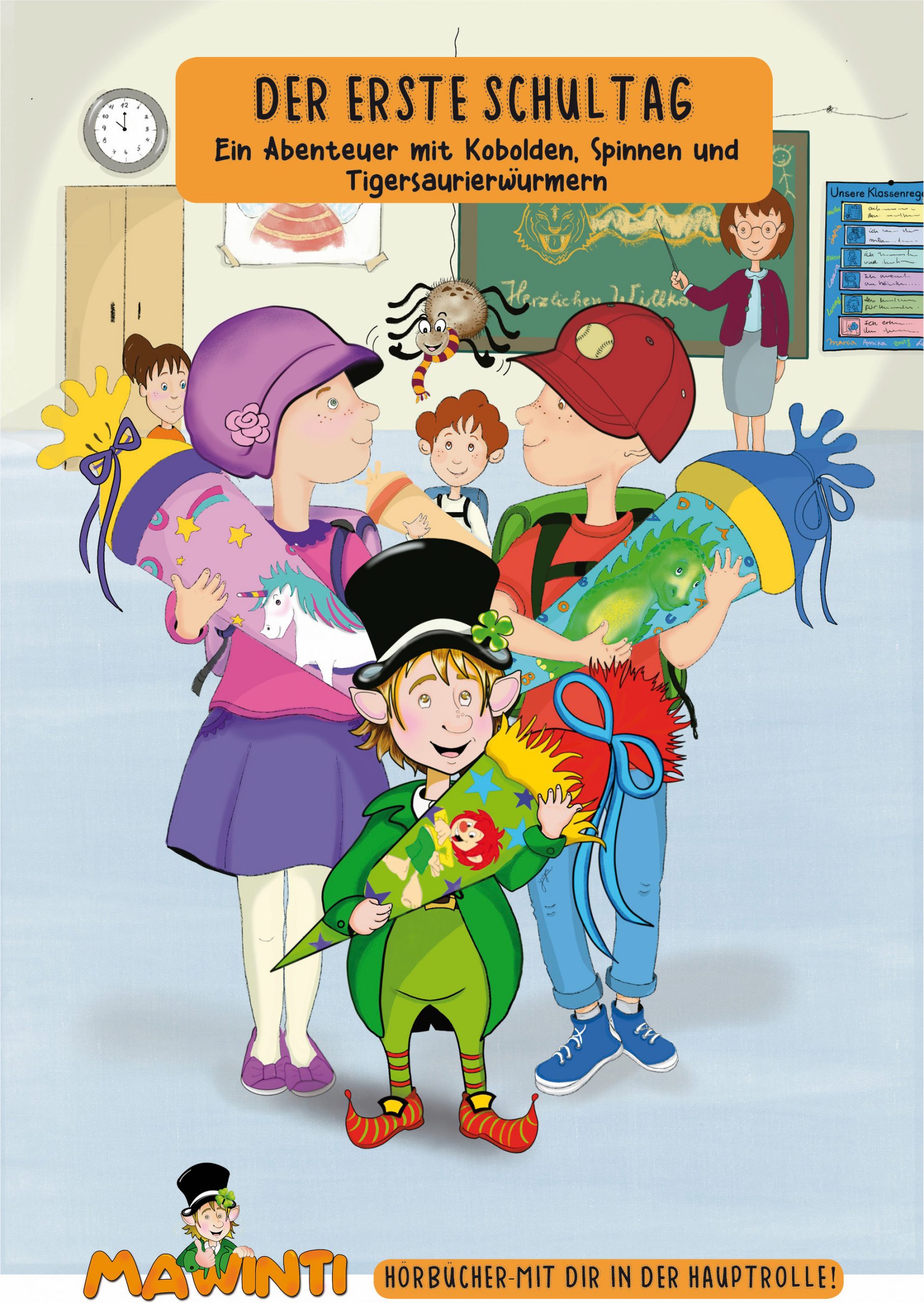 Der erste Schultag Personalisiertes Kinderhörbuch